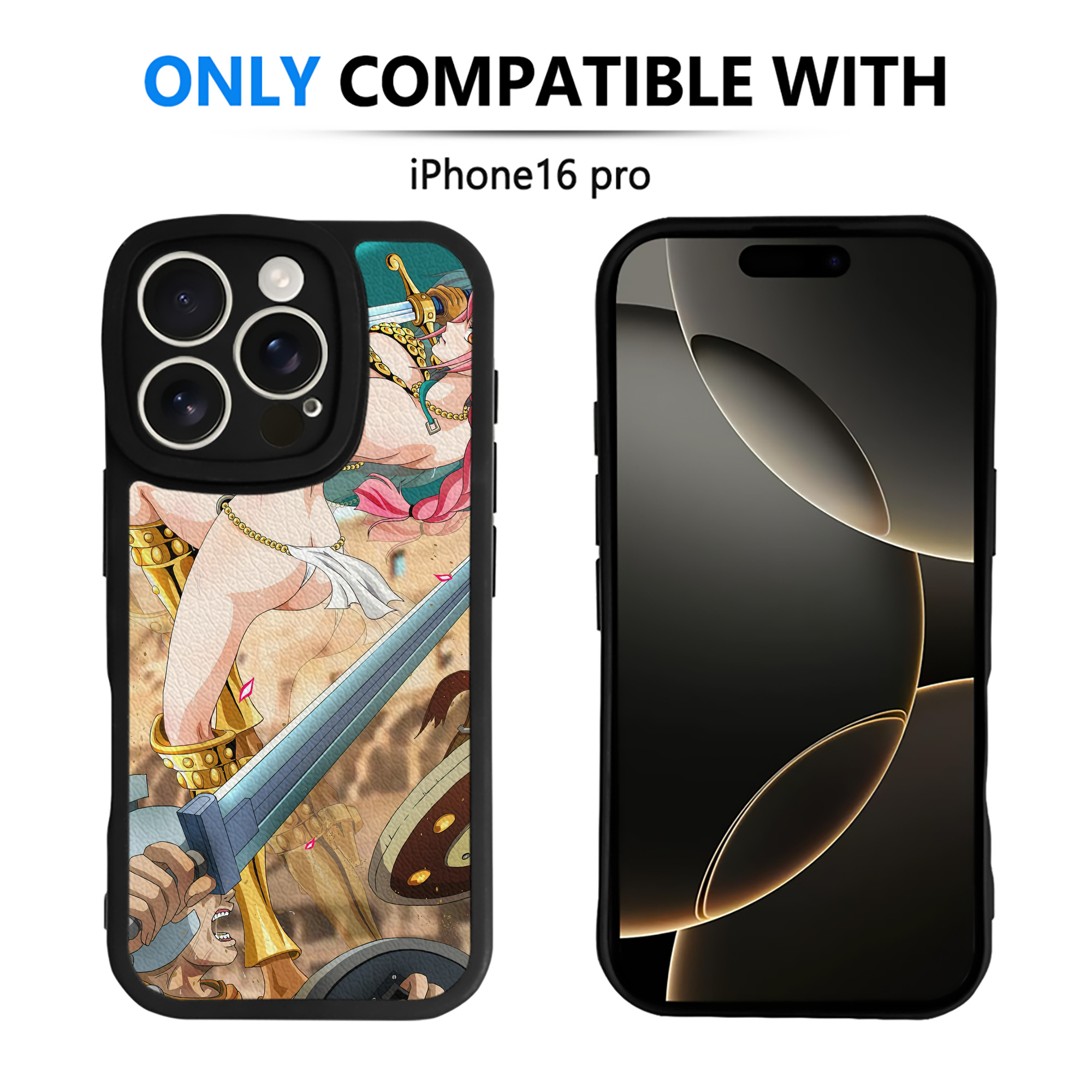 （画像用） ワンピース ONE PIECE 【iPhone 16シリーズ対応】シリコンスマホケース（レザー調） 材質：シリコン